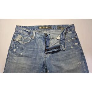 BKE Carter Mens Size‎ 32L Distressed Boot Cut Denim Jeans